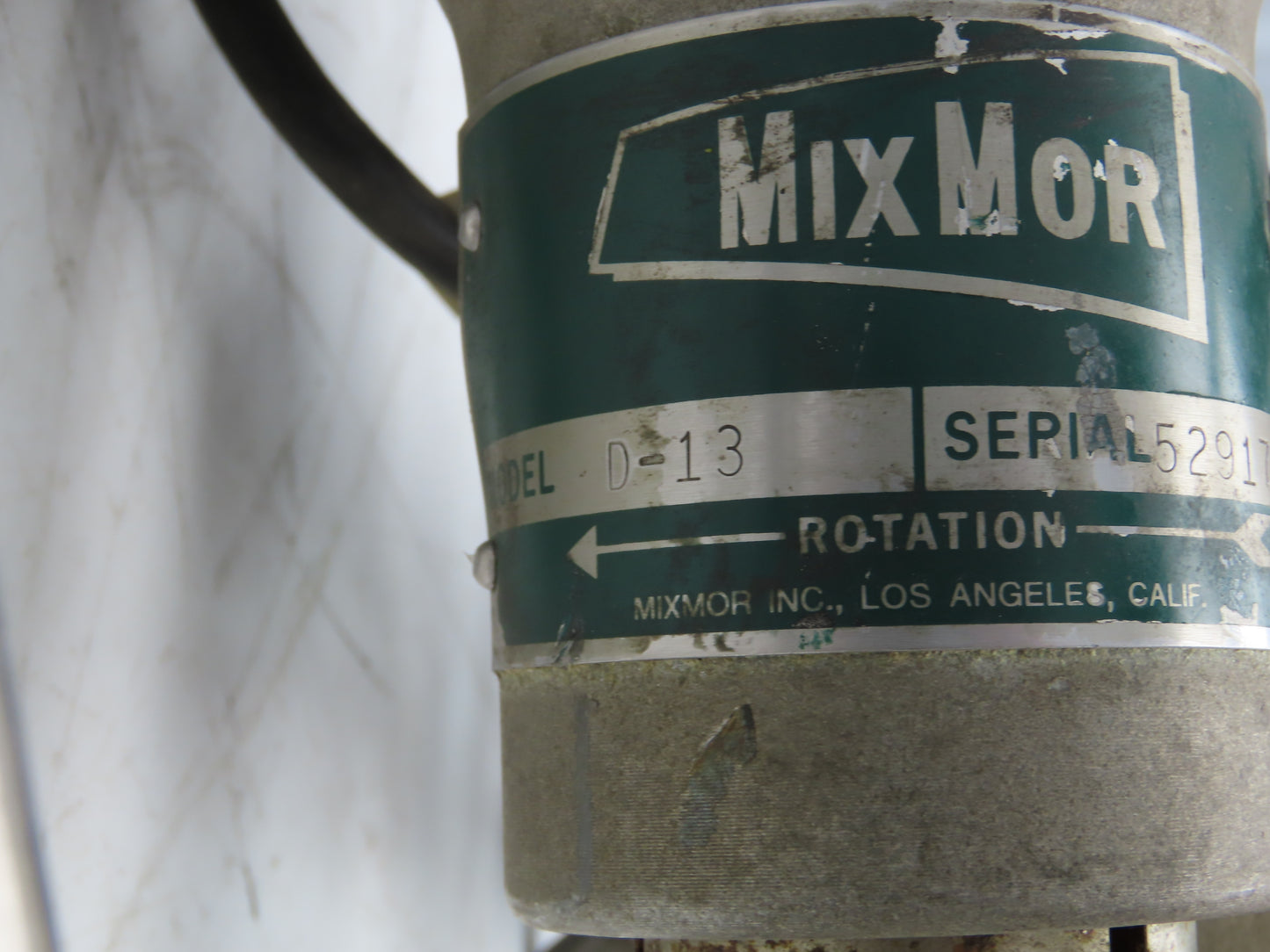 Mix-Mor D-13 Accumix Tank Mixer Clamp-On Agitator Drive 115V Variable Speed