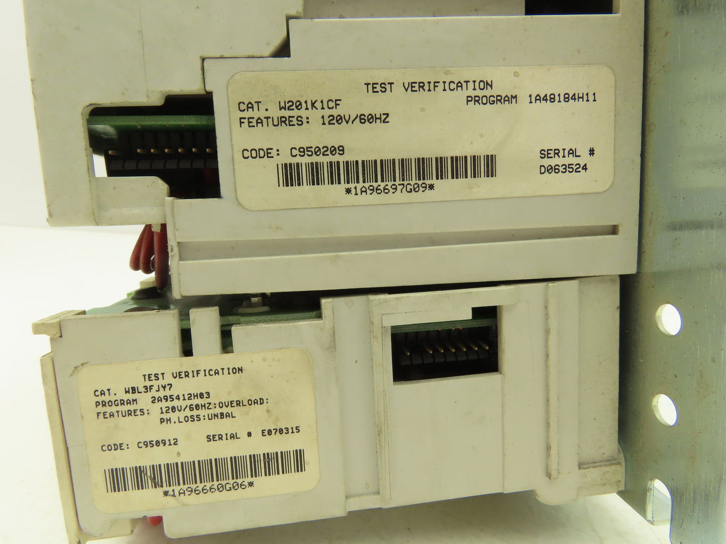 Westinghouse Control W210MLCFCY7 Advantage Reversing Contactor Assy 3Ph 2Hp