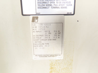 Reliance Electric 803604-SD DCS Power Supply Module Drive 460VAC In 500VDC Out