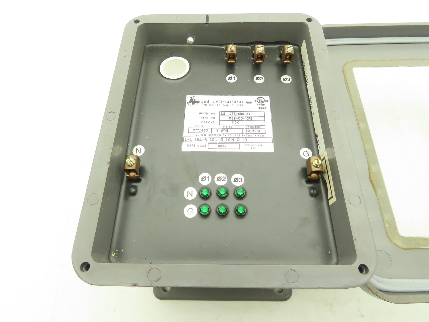 LEA International LS 277/480-3Y Surge Protector Unit 277/480V 50/60Hz