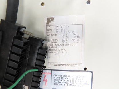 Reliance Electric 803604-SB DCS Power Supply Module Drive 460VAC In 500VDC Out