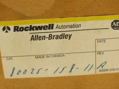 Allen Bradley 80025-158-11 Current Transformer Ratio 200-5 60 KV 60 Hz