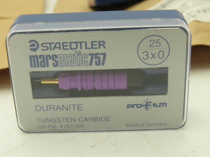 Staedtler Marsmatic 757 Technical Pen Tip .25mm Plot Tungsten Carbide Lot of 5