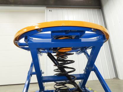 Uline H-8935 Spring-Loaded Pallet Positioner Level Loader 43-5/8" Round Top