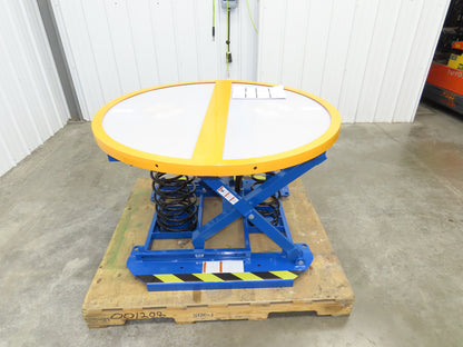 Uline H-8935 Spring-Loaded Pallet Positioner Level Loader 43-5/8" Round Top