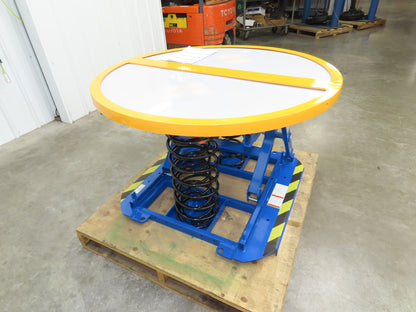 Uline H-8935 Spring-Loaded Pallet Positioner Level Loader 43-5/8" Round Top