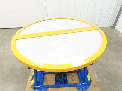 Uline H-8935 Spring-Loaded Pallet Positioner Level Loader 43-5/8" Round Top