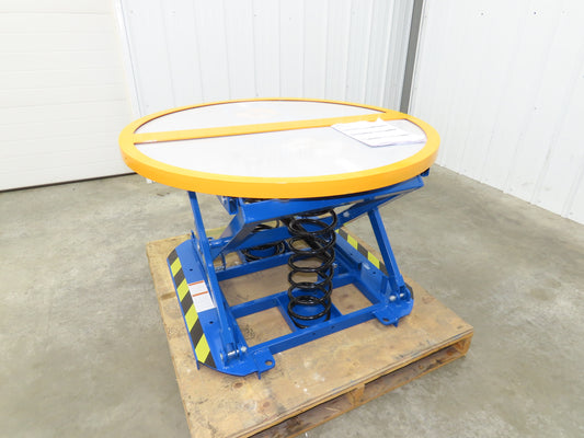 Uline H-8935 Spring-Loaded Pallet Positioner Level Loader 43-5/8" Round Top