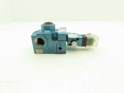 MAC 56C-37-874JC Pneumatic Piloted Solenoid Valve 3-Way 24VDC 150PSI  3/4NPT