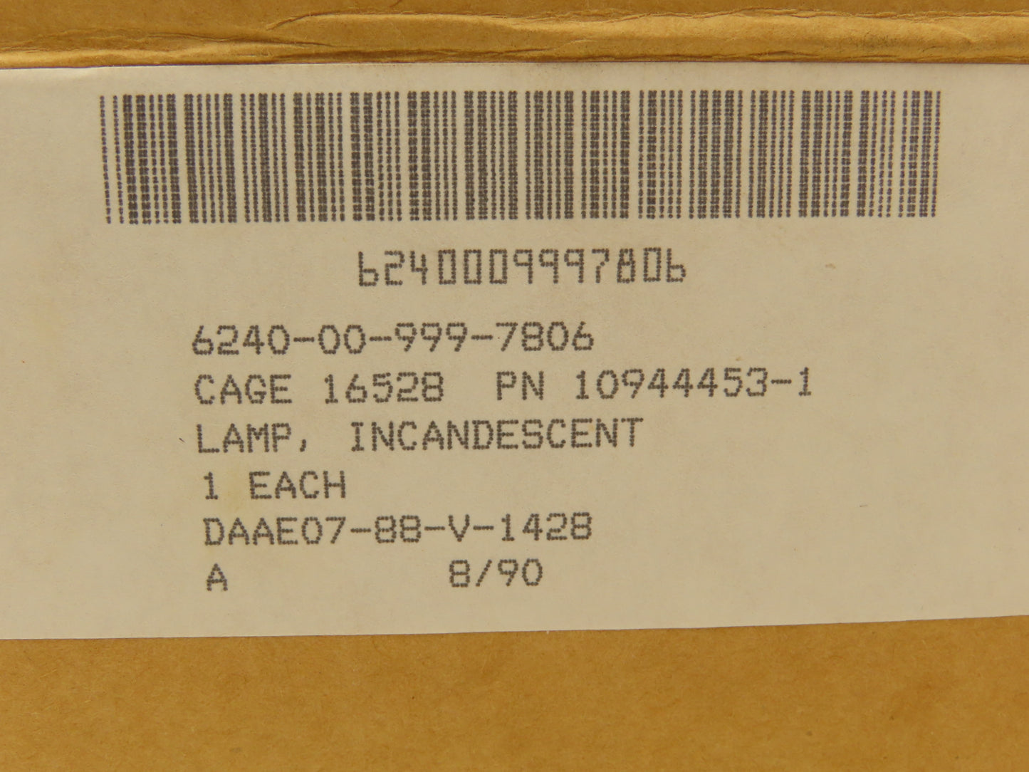 Wagner Lighting 4455A Incandescent Amber Light Lamp Sealed Beam 50W 24V Lot of 3