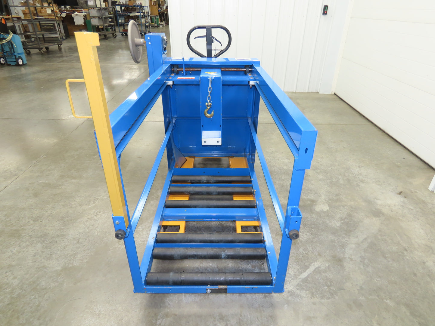Walkie Battery Transfer Carriage Changer Manual Puller Lift Vestil Pallet Jack
