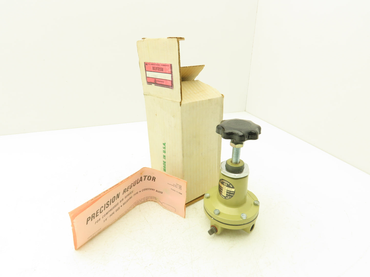 Norgren 11-004-017 Pneumatic Air Pressure Regulator 400PSI Max In 60PSI Out