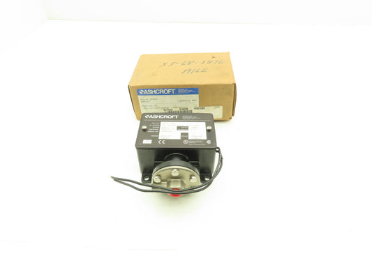 Ashcroft B424B XFMFS Pressure Switch 0-400 PSI 125/250/480VAC Set at 65PSI