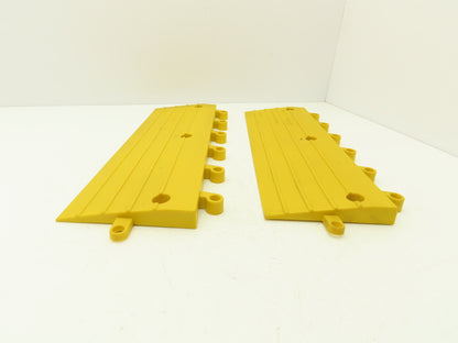 Wearwell 560.78x6x18YL-CS10 Ergodeck Safety Mat Ramp 18" x 6" x 7/8" Lot of 10