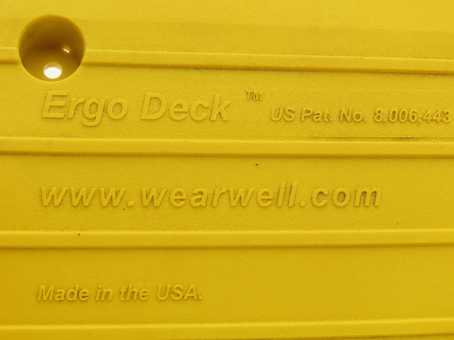 Wearwell 560.78x6x18YL-CS10 Ergodeck Safety Mat Ramp 18" x 6" x 7/8" Lot of 10