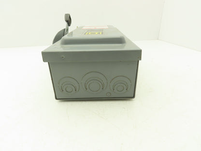 Square D D322N Safety Disconnect Switch 60 Amp 240VAC 3-Pole 4W NEMA Type 1