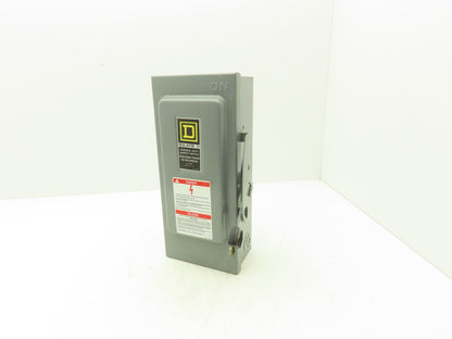 Square D D322N Safety Disconnect Switch 60 Amp 240VAC 3-Pole 4W NEMA Type 1