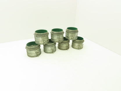3-1/2 EMT CON 3-1/2" EMT Only FE + AL Set-Screw Connector Insulated Lot of 7