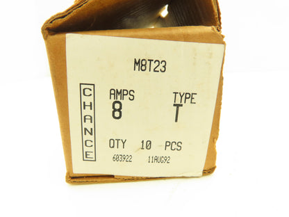 A.B. Chance MBT23 Type T23 Fuse Link 8 Amp Lot of 10