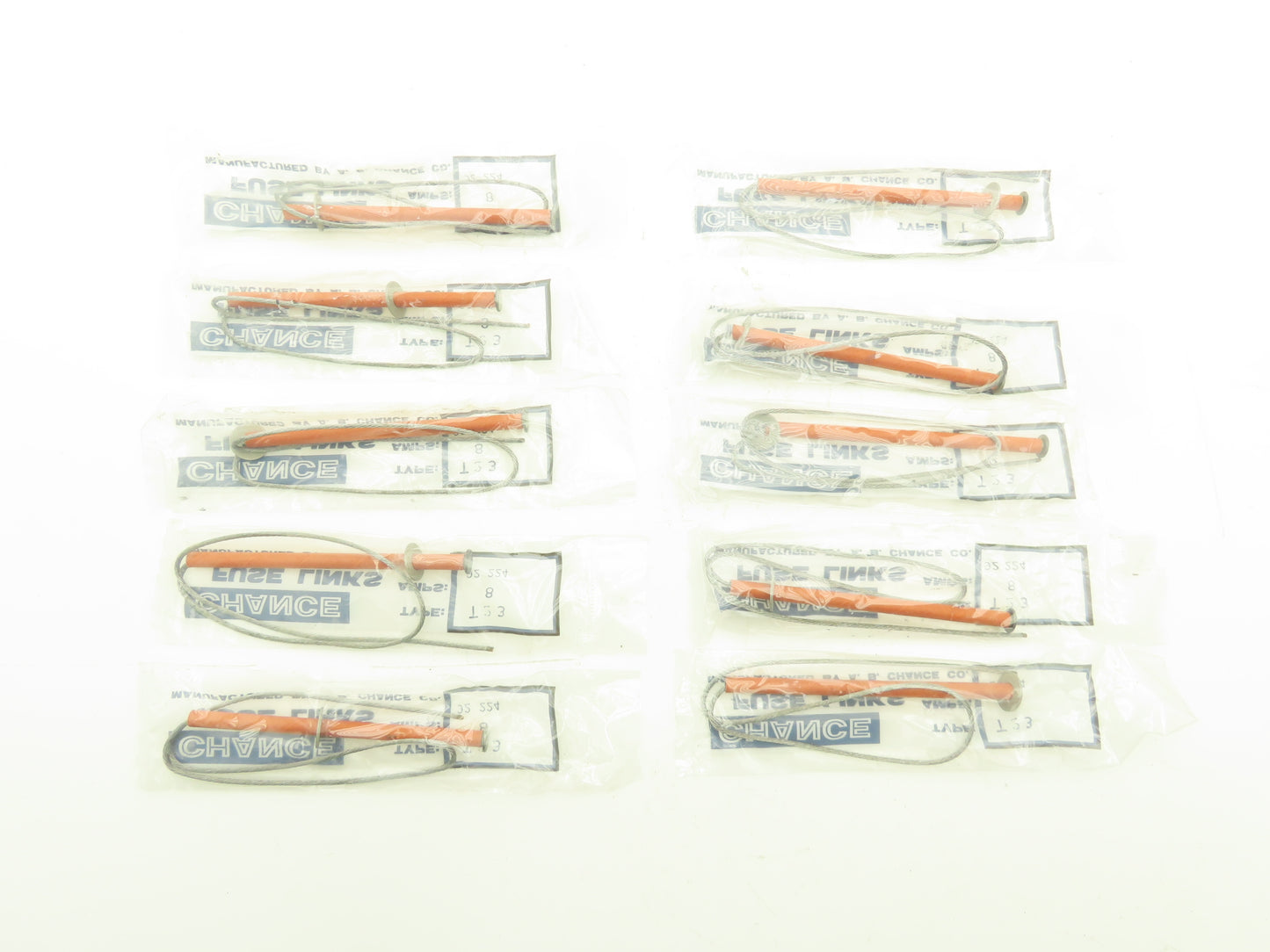 A.B. Chance MBT23 Type T23 Fuse Link 8 Amp Lot of 10