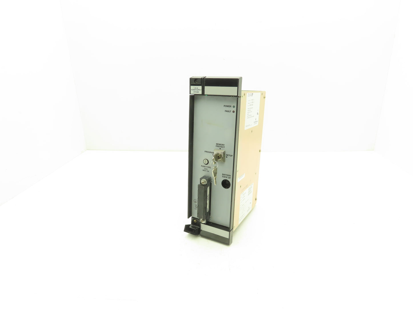 Reliance Electric 57493-A Slot Rack Power Supply 376 Watt Reltec Lorain ES371AMB