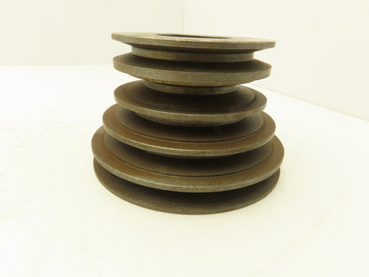5ER-184 Step Pulley Machined Steel A Groove 5.75"/5"/4.3"/3.6"/4.3" Bushing Bore