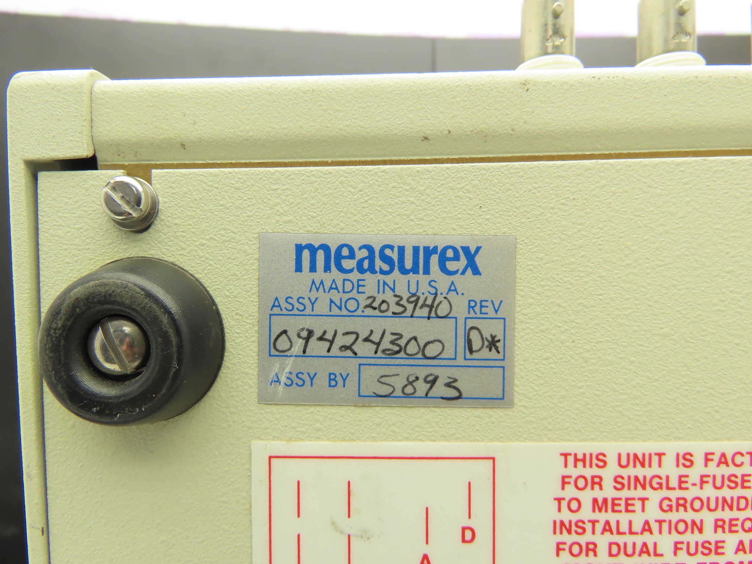 MeasureX 203940 Video Processing Unit Input Switch Inspection Module 1 ...