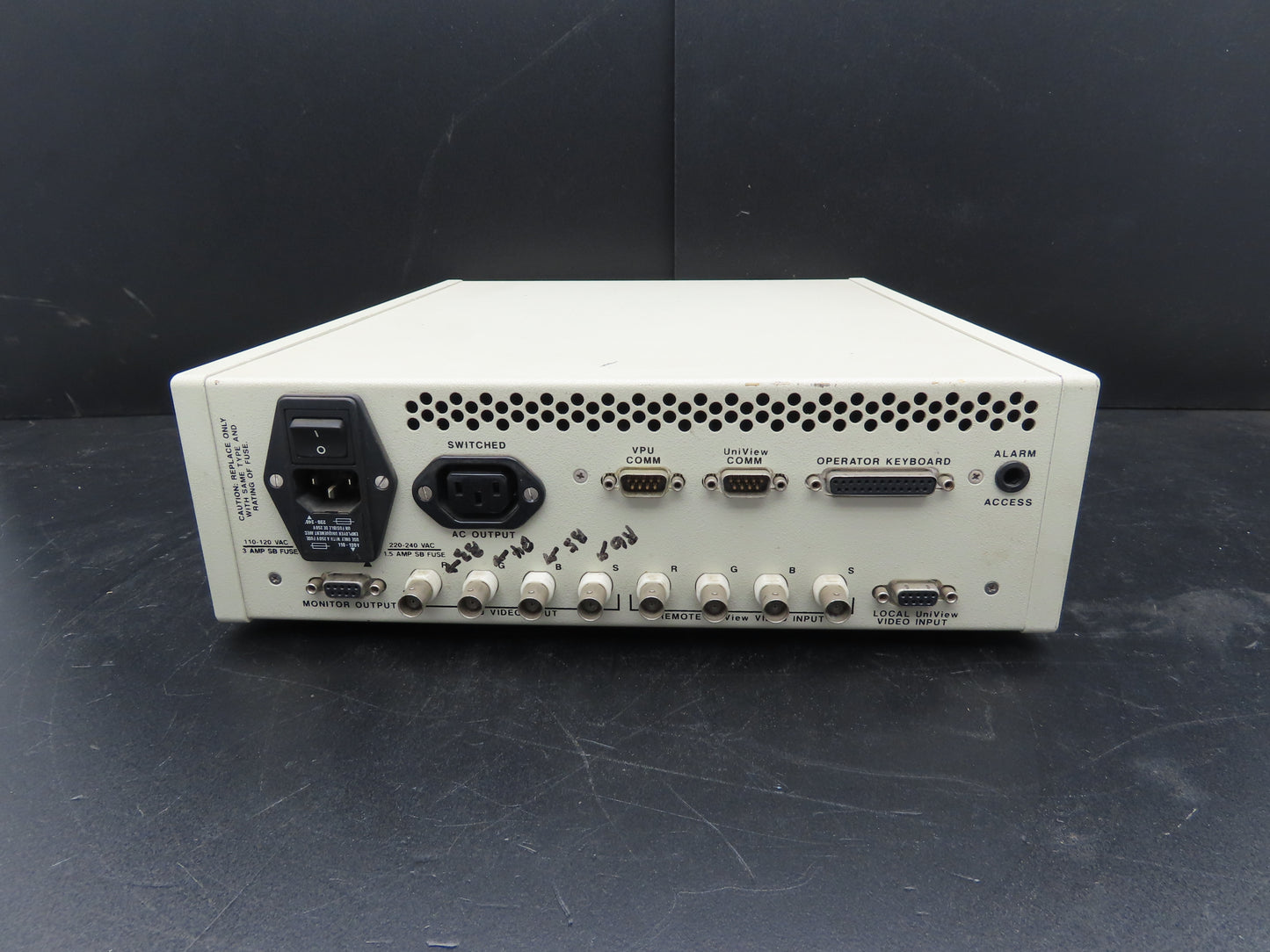 MeasureX 203940 Video Processing Unit Input Switch Inspection Module 110/220VAC