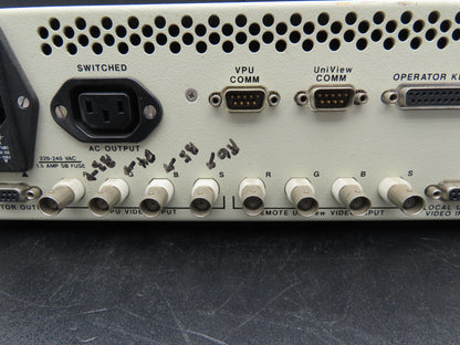 MeasureX 203940 Video Processing Unit Input Switch Inspection Module 110/220VAC