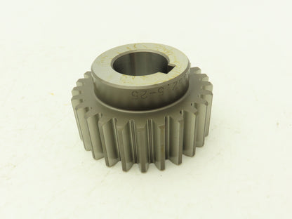 KHK MSGB2.5-25 Ground Spur Gear 25 Tooth 25mm Bore x 67mm OD Gear 25mm Width