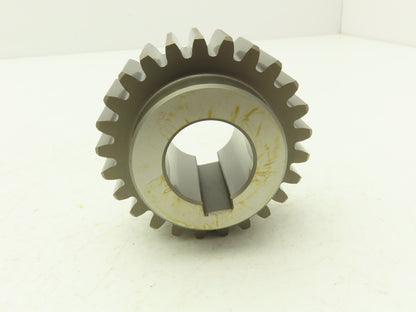 KHK MSGB2.5-25 Ground Spur Gear 25 Tooth 25mm Bore x 67mm OD Gear 25mm Width