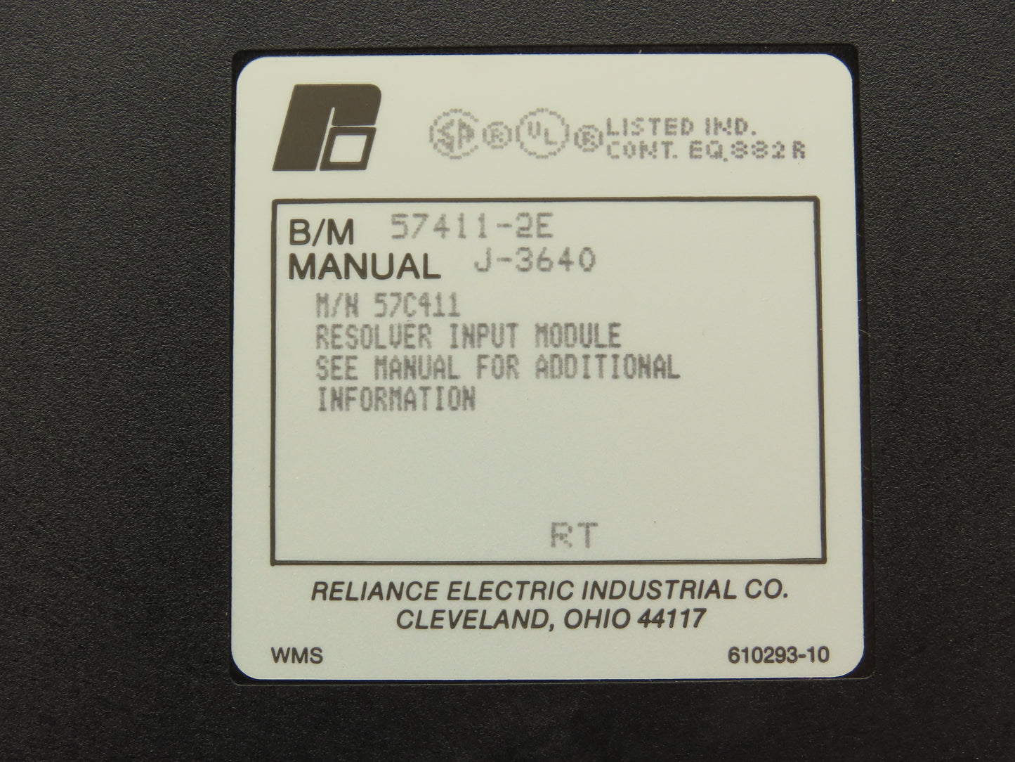 Reliance Electric 57411-2E PLC Resolver Input Processor Module Lot of 2