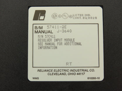 Reliance Electric 57411-2E PLC Resolver Input Processor Module Lot of 2