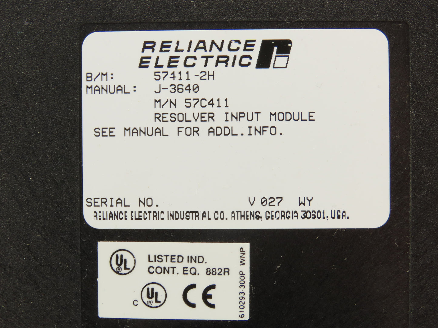 Reliance Electric 57411-2H PLC Resolver Input Processor Module Lot of 2