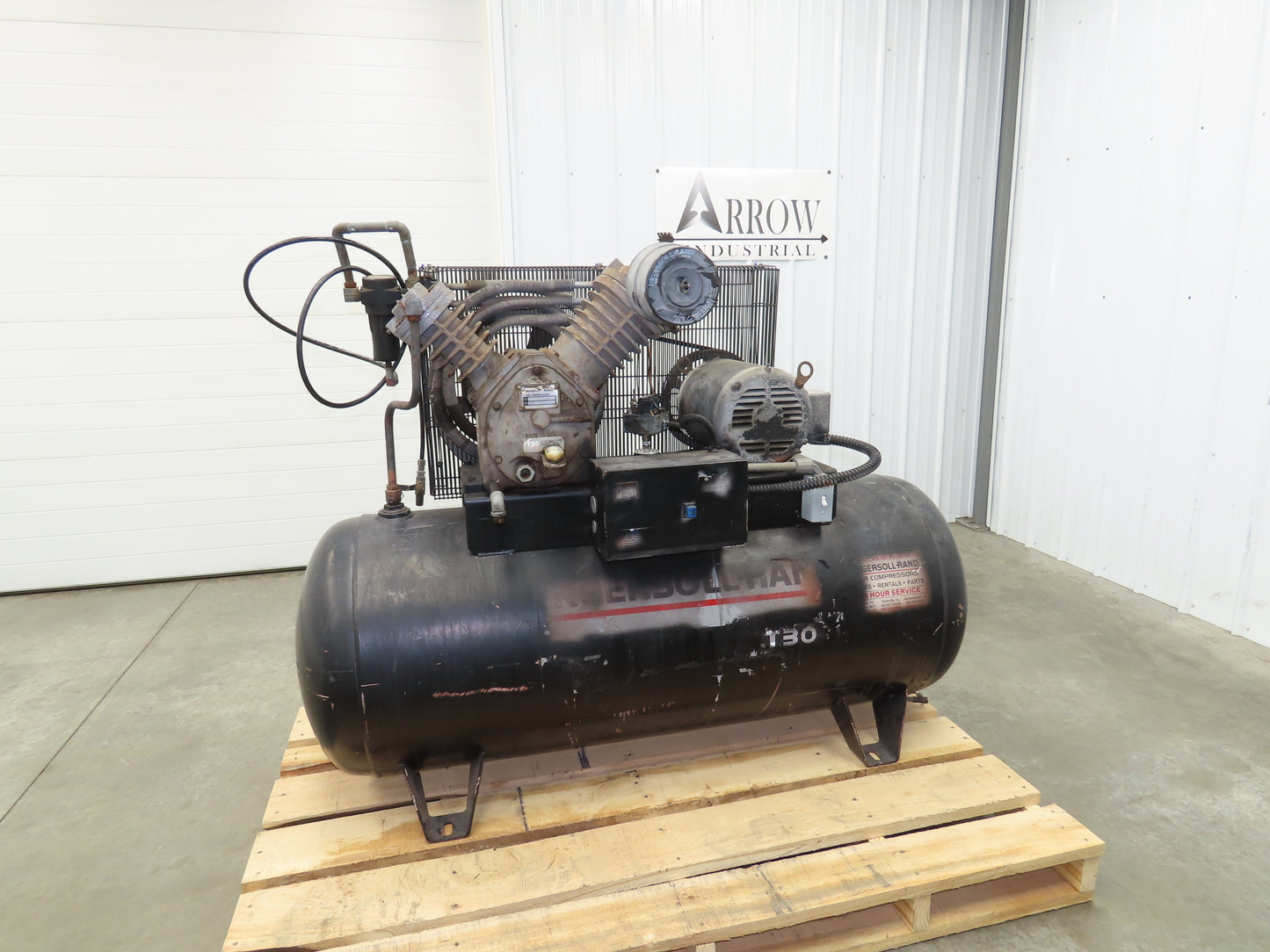 Ingersoll Rand Reciprocating Air Compressor 35 CFM 10 HP 230/460V 3 Ph 120 Gal