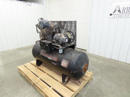 Ingersoll Rand Reciprocating Air Compressor 35 CFM 10 HP 230/460V 3 Ph 120 Gal