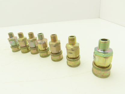 Snap-Tite VIHC4-4M 1/4" Hydraulic Quick Connect Hose Coupling 1/4"NPT  Lot of 7