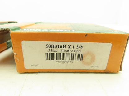 Tritan 50BS16Hx1 3/8 Sprocket Bored To Size #50 Chain 1.3750" Bore 16 T Lot of 4