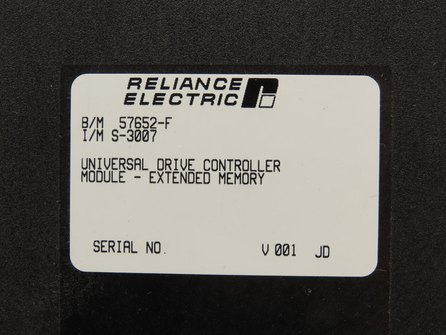 Reliance Electric 57652-F PLC Universal Drive Controller Module Interface