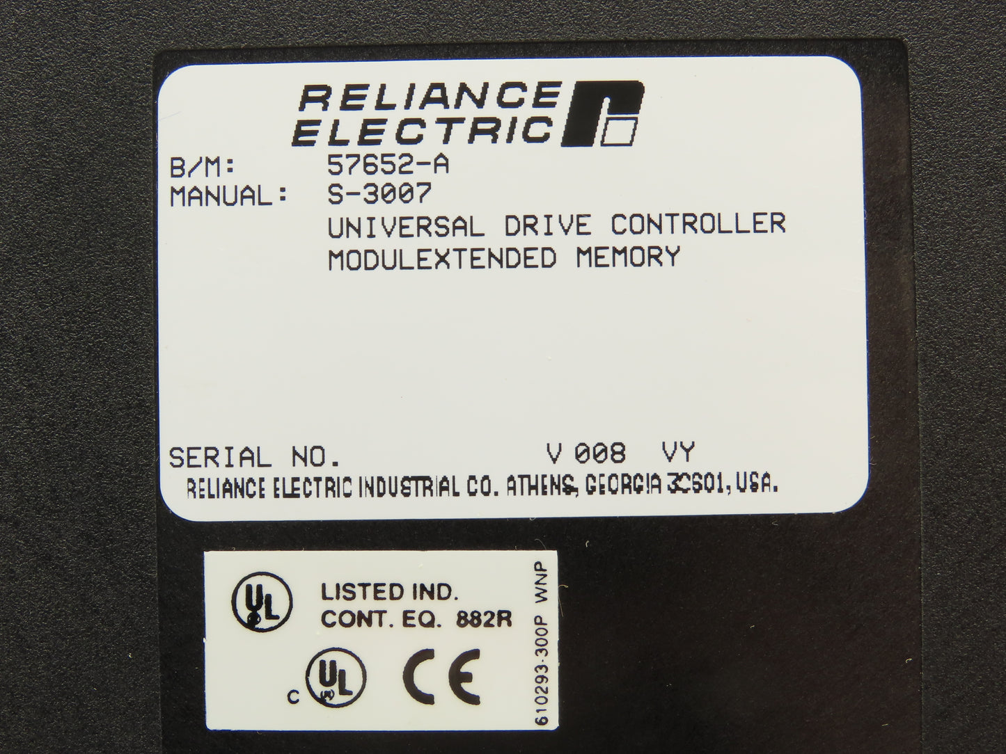 Reliance Electric 57652-A PLC Universal Drive Controller Module Interface