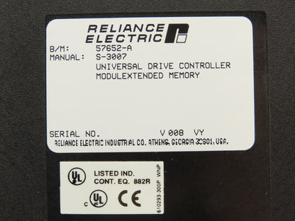Reliance Electric 57652-A PLC Universal Drive Controller Module Interface