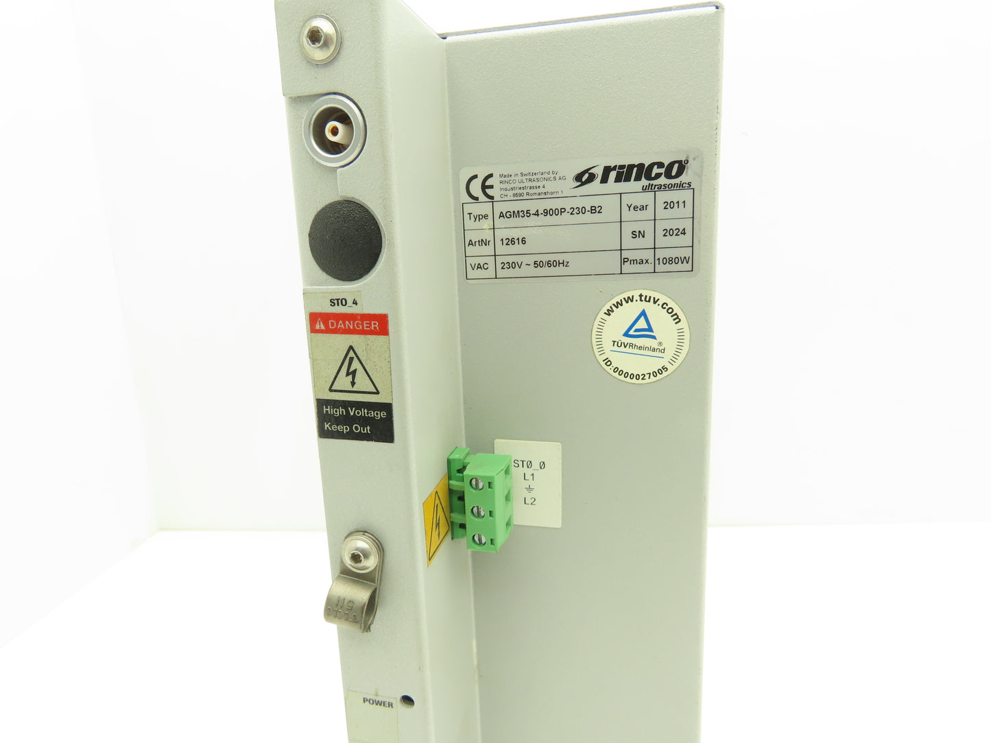 Rinco Ultrasonics AGM35-4-900P-230-B2 Ultrasonic Generator for Plastic Welding