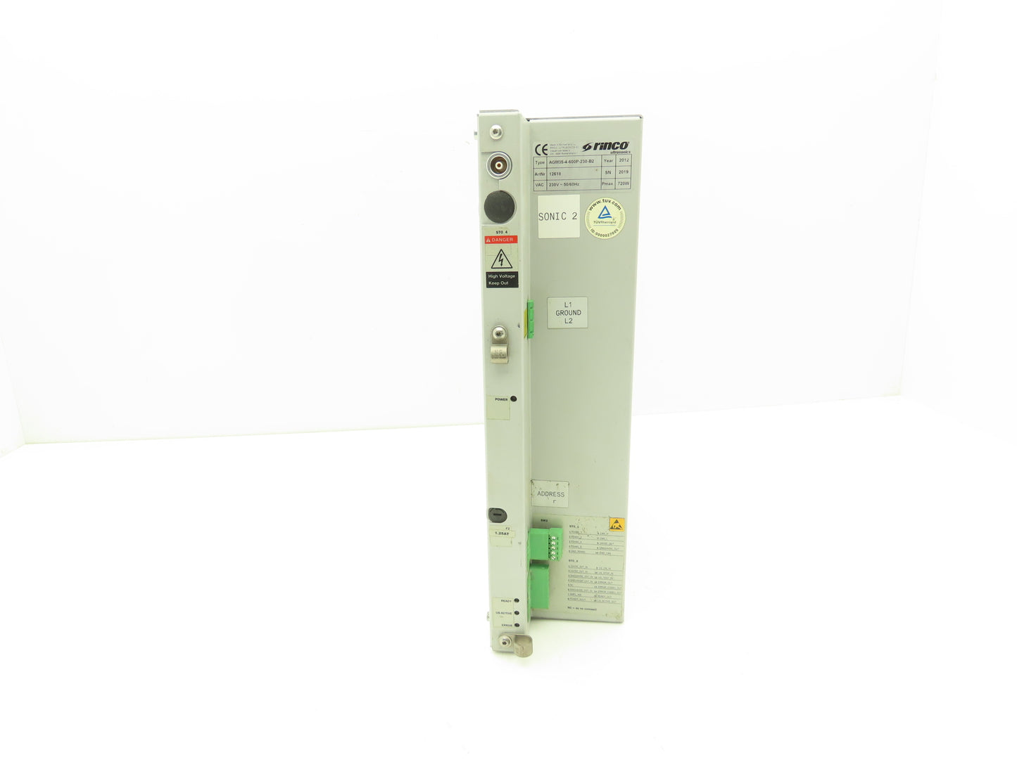 Rinco Ultrasonics AGM35-4-600P-230-B2 Ultrasonic Generator for Plastic Welding