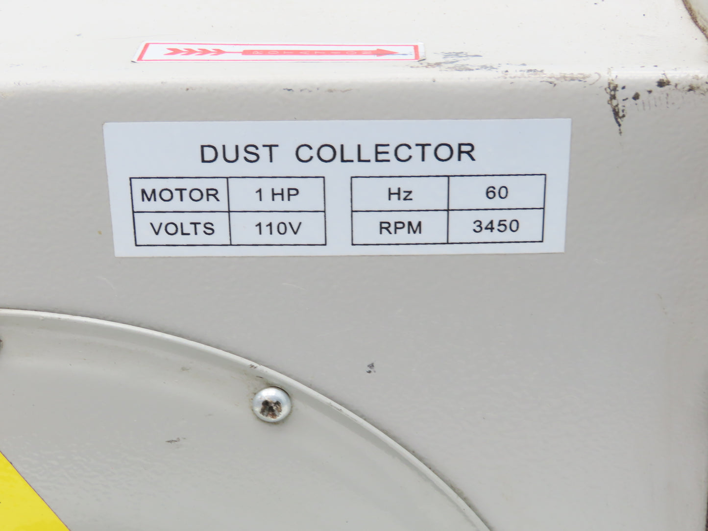 Dust Collector 4" Blower Exhaust Fan 720 CFM 1Hp 3450rpm 115V