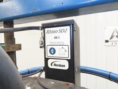 Nordson Rhino SD2 Drum Unloader Pneumatic Pump 48:1 Ratio 100PSI