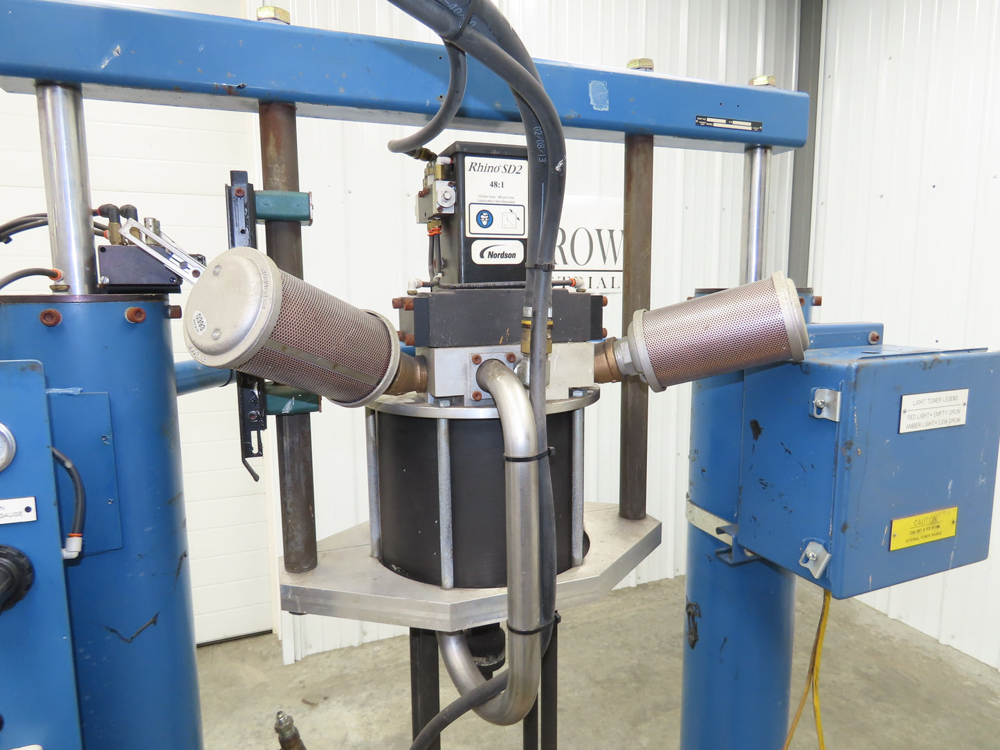 Nordson Rhino SD2 Drum Unloader Pneumatic Pump 48:1 Ratio 100PSI