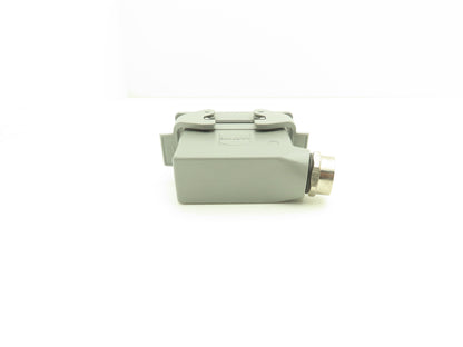 Harting 7310335160000 16-Pin Connector 16A Receptacle Hood 3/4"NPT  Lot of 2