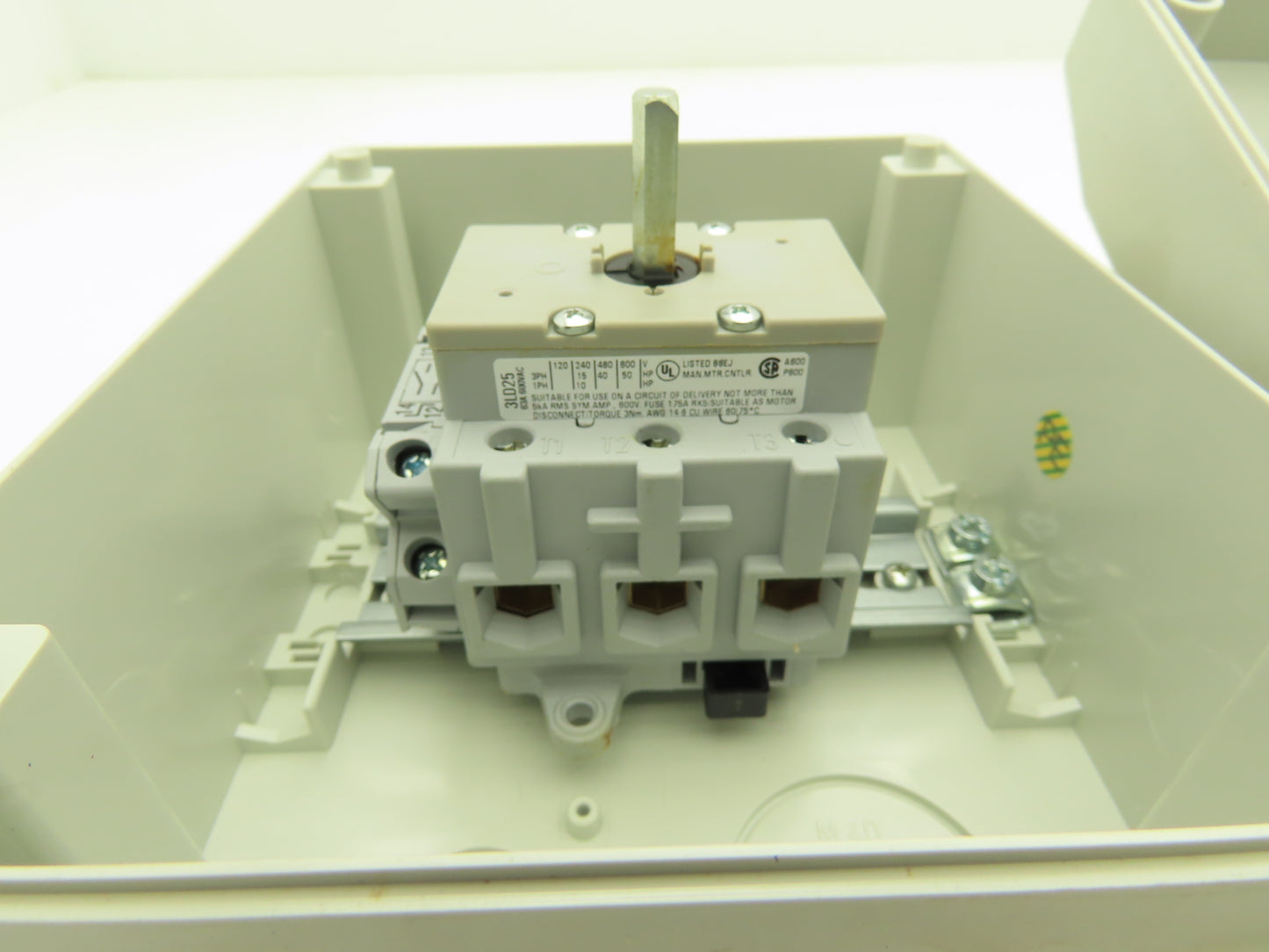 Siemens 3LD2565-1GP51-0US2 Rotary Disconnect Switch 63A 600VAC