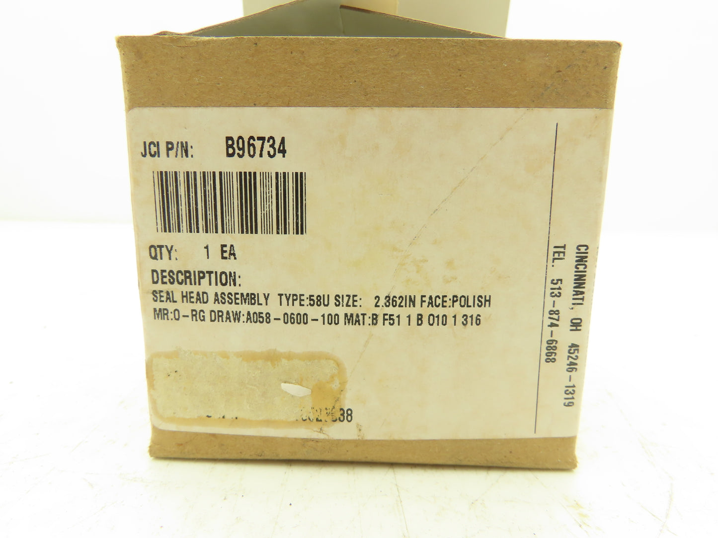 John Crane 58U O-Ring Spring Pusher Seal 2.362" Shaft Seal 60mm B96734