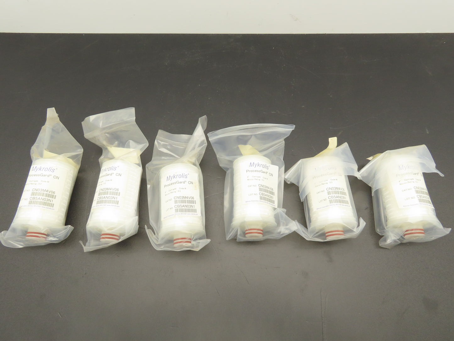 Millipore Mykrolis CN03M4V06 Polygard CN Filter 4" Cartridge 0.3 Micron Lot of 6